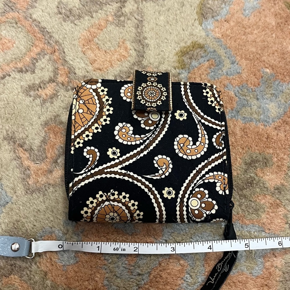 Vera Bradley Retired Cafe Latte Print Mini Zip Wallet ☕️🤎 - Picture 4 of 9